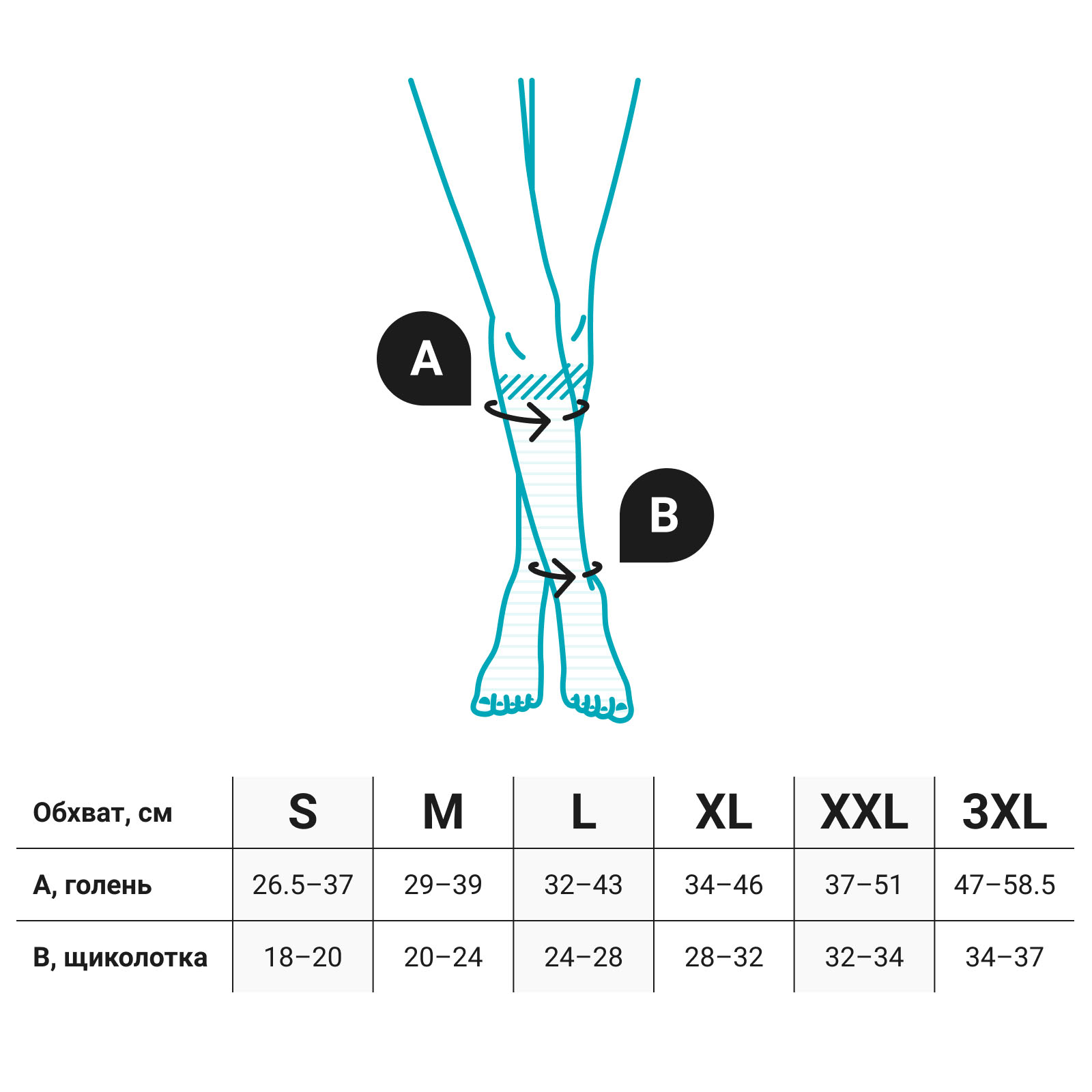 Компрессионные гольфы 2С114 VENOTEKS, 2 класс купить в OrtoMir24